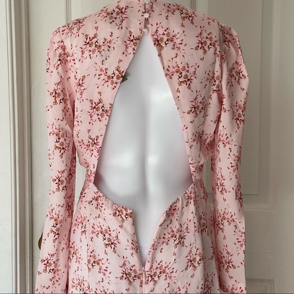 J.Crew Collection Ruffle Silk Dress in Freesia Floral size 4 - Picture 11 of 14